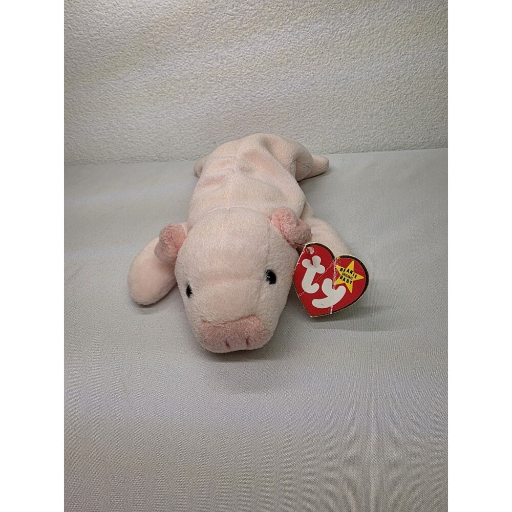 TY Beanie Baby Retired Squealer The Pig 1993 With Tags